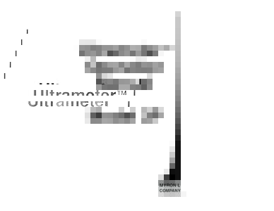 ULTRAMETER OPERATION MANUAL