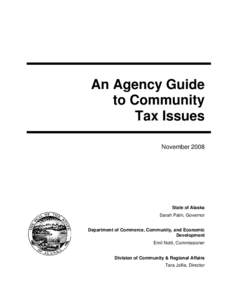 An Agency Guide to Community Tax Issues