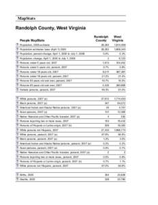 Randolph County MapStats from FedStats