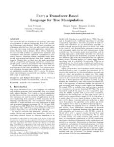 Theoretical computer science / Mathematics / Formal languages / Finite state transducer / Finite-state machine / Tree automaton / Tree / Automata theory / Mathematical logic / Models of computation