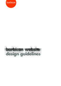 barbican website design guidelines barbican website design guidelines index