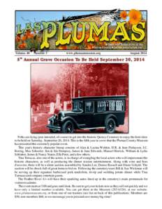 2014 August museum newsletter  new