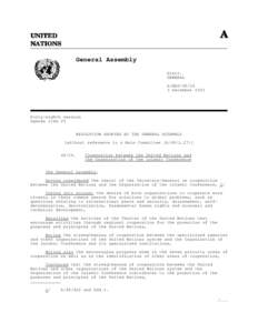 A  UNITED NATIONS  General Assembly