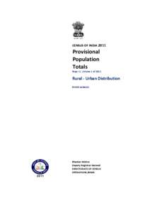 CENSUS OF INDIA[removed]Provisional