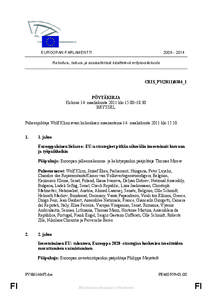 [removed]EUROOPAN PARLAMENTTI Rahoitus-, talous- ja sosiaalikriisiä käsittelevä erityisvaliokunta  CRIS_PV(2011)0304_1
