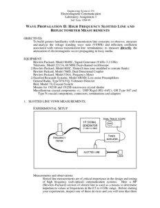 Electronics / Electronic test equipment / Laboratory equipment / Electrical engineering / Measuring instruments / Power dividers and directional couplers / Signal generator / Microwave / Standing wave ratio / Electronic engineering / Electromagnetism / Radio electronics