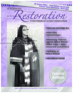 Vol. XIV. October[removed]5th Annual U SDOJ Kalispel Ind– Tribal Nations Consult ian Reserva