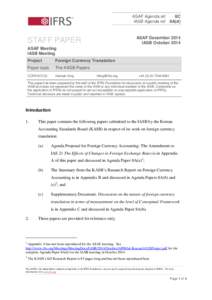 ASAF Agenda ref 8C IASB Agenda ref 8A(d) ASAF December 2014 IASB October 2014