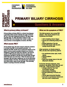 Cirrhosis / Liver / Jaundice / Ursodiol / Hepatotoxicity / Bile duct / Hepato-biliary diseases / Primary sclerosing cholangitis / Medicine / Hepatology / Primary biliary cirrhosis