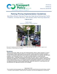 Microsoft Word - Parking Pricing Implementation