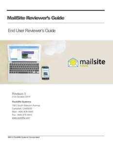 MailSite Reviewer’s Guide End User Reviewer’s Guide Revision 3 21st October 2014 Rockliffe Systems