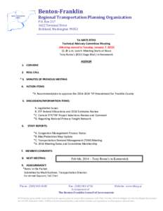 Benton-Franklin Regional Transportation Planning Organization P.O. Box[removed]Terminal Drive Richland, Washington[removed]__________________________________________________________________