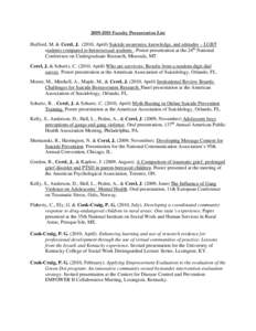 Microsoft Word - Faculty Presentation List[removed]doc