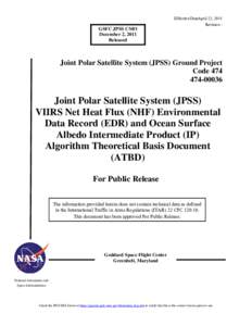 Spaceflight / Earth / Space technology / Joint Polar Satellite System / National Oceanic and Atmospheric Administration / NPOESS