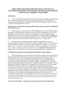 International relations / Trade in services statistics / Import / Export / World Trade Organization / Eurostat / Economic statistics / Organisation for Economic Co-operation and Development / Foreign affiliate trade statistics / International trade / Business / Economics