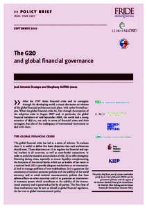 The G20 and global financial governance