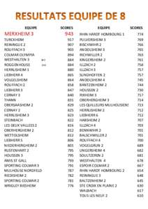 EQUIPE  MERXHEIM 3 TURCKHEIM REININGUE 2 ROUFFACH 3