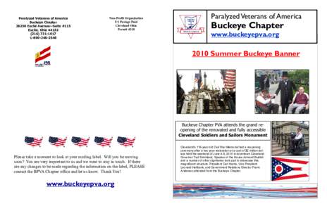 Paralyzed Veterans of America Buckeye Chapter[removed]Euclid Avenue—Suite #115 Euclid, Ohio[removed][removed]2548