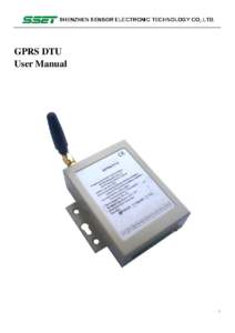 GPRS DTU  GPRS DTU User Manual  1