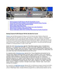 Microsoft Word -  Industry Insight - May 2011