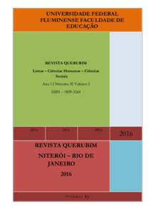 Revista Querubim – revista eletrônica de trabalhos científicos nas áreas de Letras, Ciências Humanas e Ciências Sociais – Ano 12 Nº30 vol. 02 – 2016 ISSNUNIVERSIDADE FEDERAL Página 1 de 140 FLUMIN