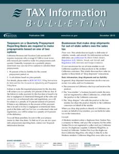 December 2010 Tax Information Bulletin