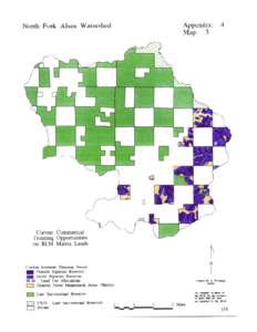 North Fork Alsea River Watershed Analysis, Current Commercial Thinning Opportunities Map