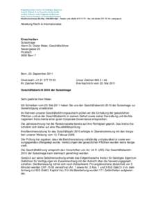 Abteilung Recht & Internationales  Einschreiben Suissimage Herrn Dr. Dieter Meier, Geschäftsführer Neuengasse 23