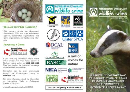 Northern Ireland / United Kingdom / ASEAN Wildlife Enforcement Network / Wildlife and Countryside Act / Wildlife Liaison Officer / Wildlife / Police Service of Northern Ireland