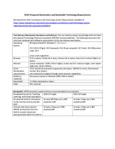 Microsoft Word - NCSC Proposed Workstation and Bandwidth Technology Requirements v2[removed]BT).docx