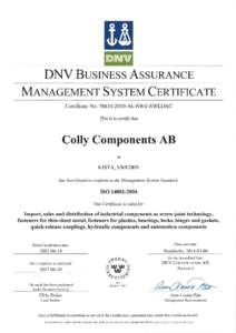 ¡gNY  DNV BUSINESS ASSURANCE