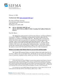 February 14, 2008 Via Electronic Mail ([removed]) Ms. Nancy M. Morris, Secretary U.S. Securities and Exchange Commission 100 F Street, N.E. Washington, DC[removed]