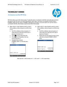 HP Prime Technology Corner 16  The Practice of Statistics for the AP Exam, 5e Section 8-3, P. 513