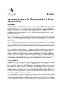 Drinking water / Sanitation / Water supply / Water supply and sanitation in India / Water supply and sanitation in Rwanda / Millennium Development Goals / Health / Water management