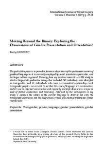 Transsexualism / Genderqueer / Cisgender / Androgyny / Bigender / Sexual orientation / Sex reassignment therapy / Passing / Trans woman / Gender / LGBT / Transgender