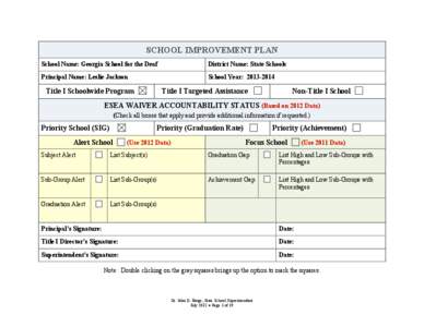 Formative assessment / Criterion-Referenced Competency Tests / Differentiated instruction / Georgia Department of Education / Achievement gap in the United States / Education / Educational psychology / Evaluation