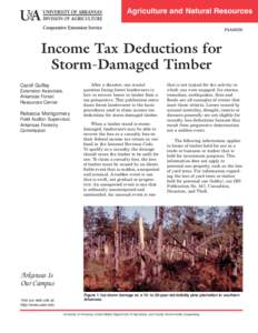 Income Tax Deductions for Storm-Damaged Timber - FSA-5020