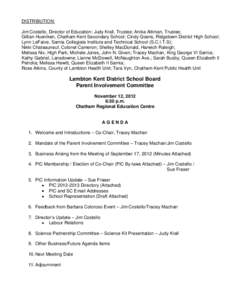 Sarnia / Lambton / Lambton Kent District School Board / Chatham–Kent / Ridgetown