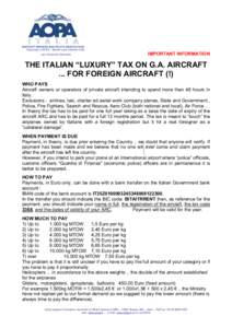 Microsoft Word - 20120309_the Luxury tax on non Italian aircraft.doc