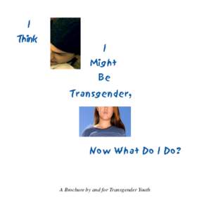 I Think I Might Be Transgender, Now What Do I Do? A Brochure by and for Transgender Youth