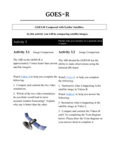 GOES-R   GOES­R Compared with Earlier Satellites   