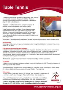 SWI-043 Table Tennis Factsheet