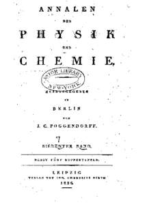 Annalen der Physik und Chemie