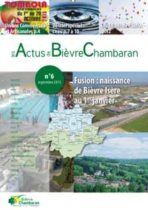 Unions Commerciales Dossier spécial : L’eau p.7 à 10 et Artisanales p.4