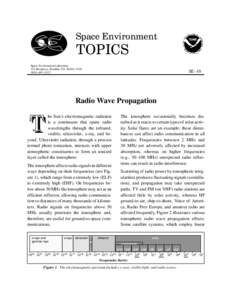 	  
  Space Environment Laboratory 325 Broadway, Boulder, CO 80303–3326