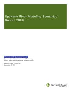 Spokane River Scenarios Report[removed]Technical Report EWR-04-09, September 15, 2009