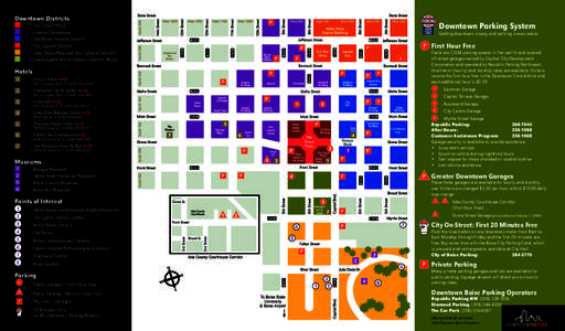 Downtown Districts The Grove Plaza Central Downtown Old Boise Historic District The Capitol District Julia Davis Park and the Cultural District