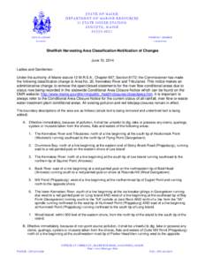 STATE OF MAINE D EPARTMENT OF M ARINE R ESOURCES 21 STATE HOUSE STATION AUGUSTA, MAINE[removed]PAUL R. LEPAGE