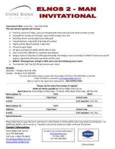 The New Stone Ridge Golf Course in Elliot Lake wants you to take part in the first annual Stone Ridge Men’s Amateur Invitation