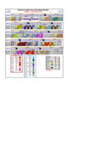 Advanced Light Source Operating Schedule August - December 2014 Aug-14 week 31